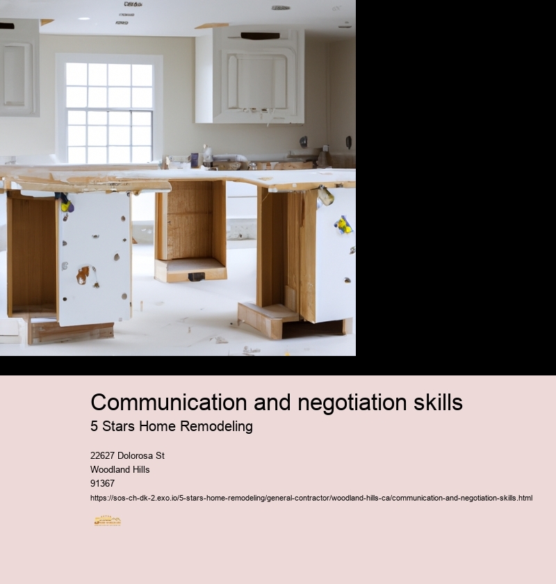 Communication and negotiation skills