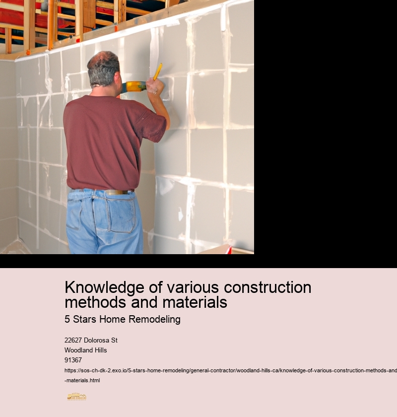 Knowledge of various construction methods and materials