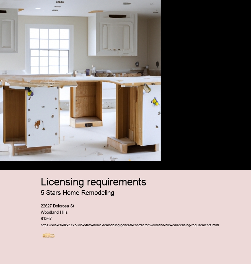 Licensing requirements