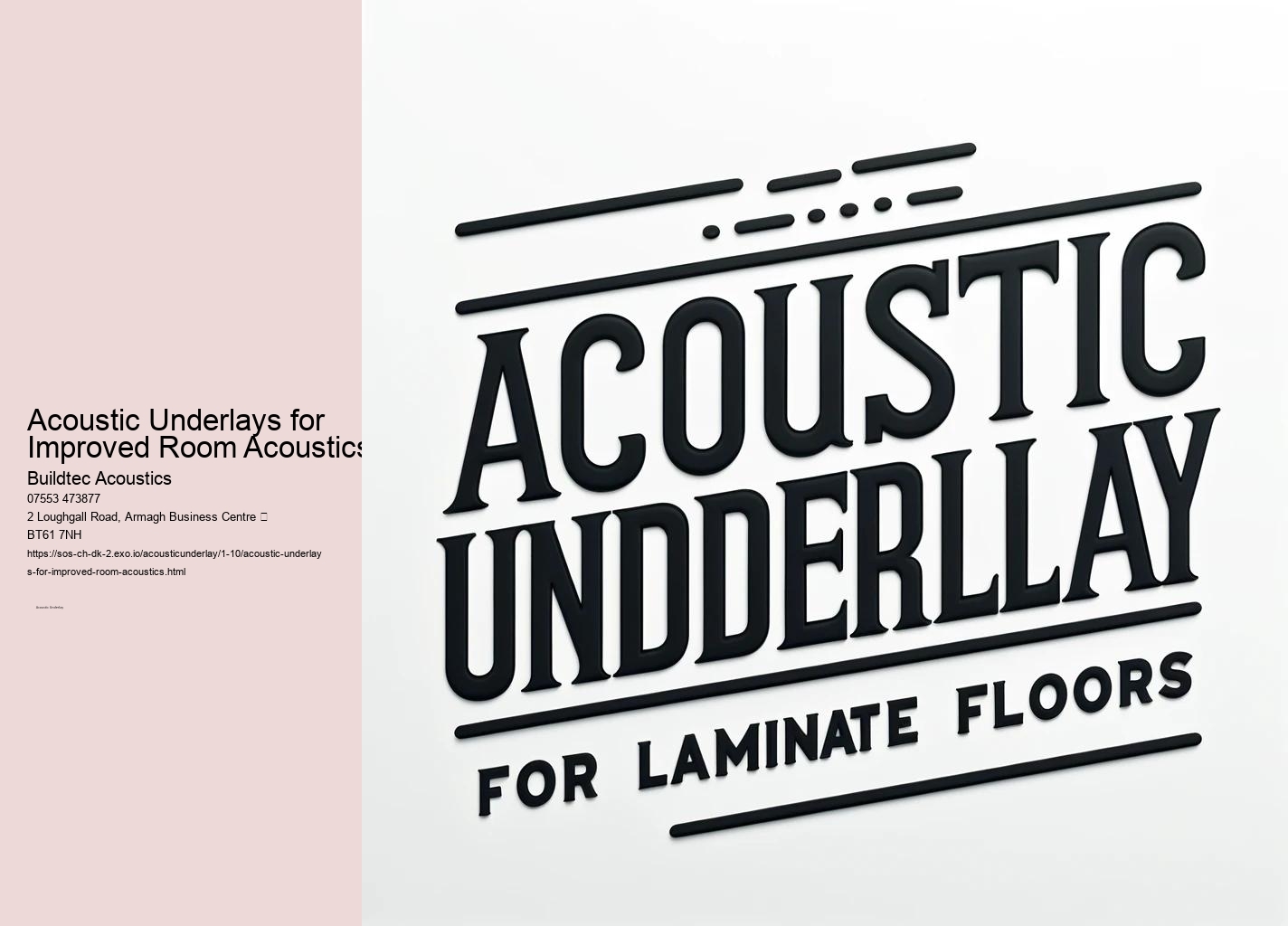 Frequently Asked Questions About Acoustic Underlays