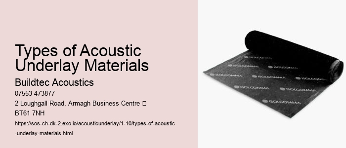 Acoustic Underlays for Tile and Ceramic Flooring