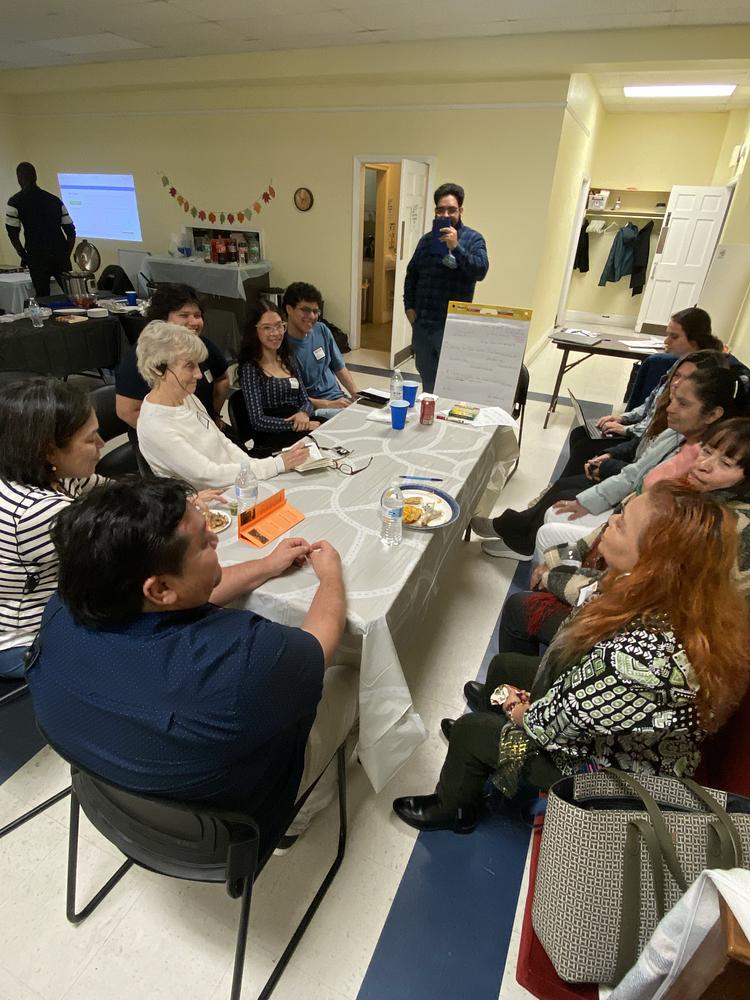 Photos of the dinner when we conversed about housing in Arlington Virginia
