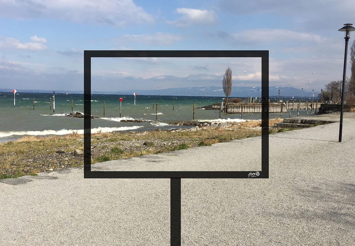 Pressebild: Foto-Bilderrahmen entlang der Seepromenade