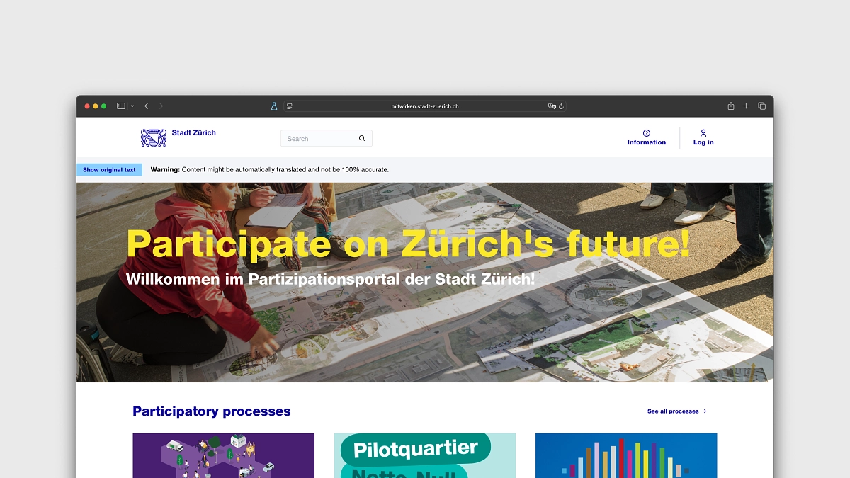 Media picture: Zürich (ZH) · Mitwirken