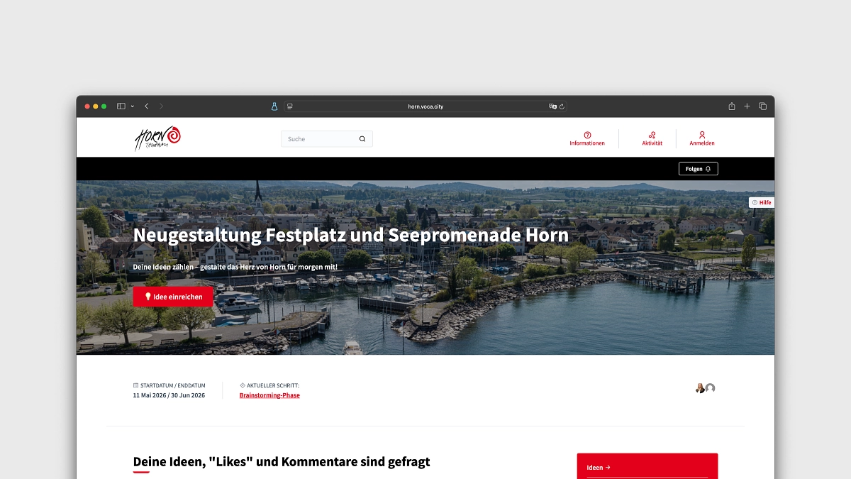 Media picture: Horn (TG) · Mini platform · Thurgau