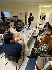 Photos of the dinner when we conversed about housing in Arlington Virginia