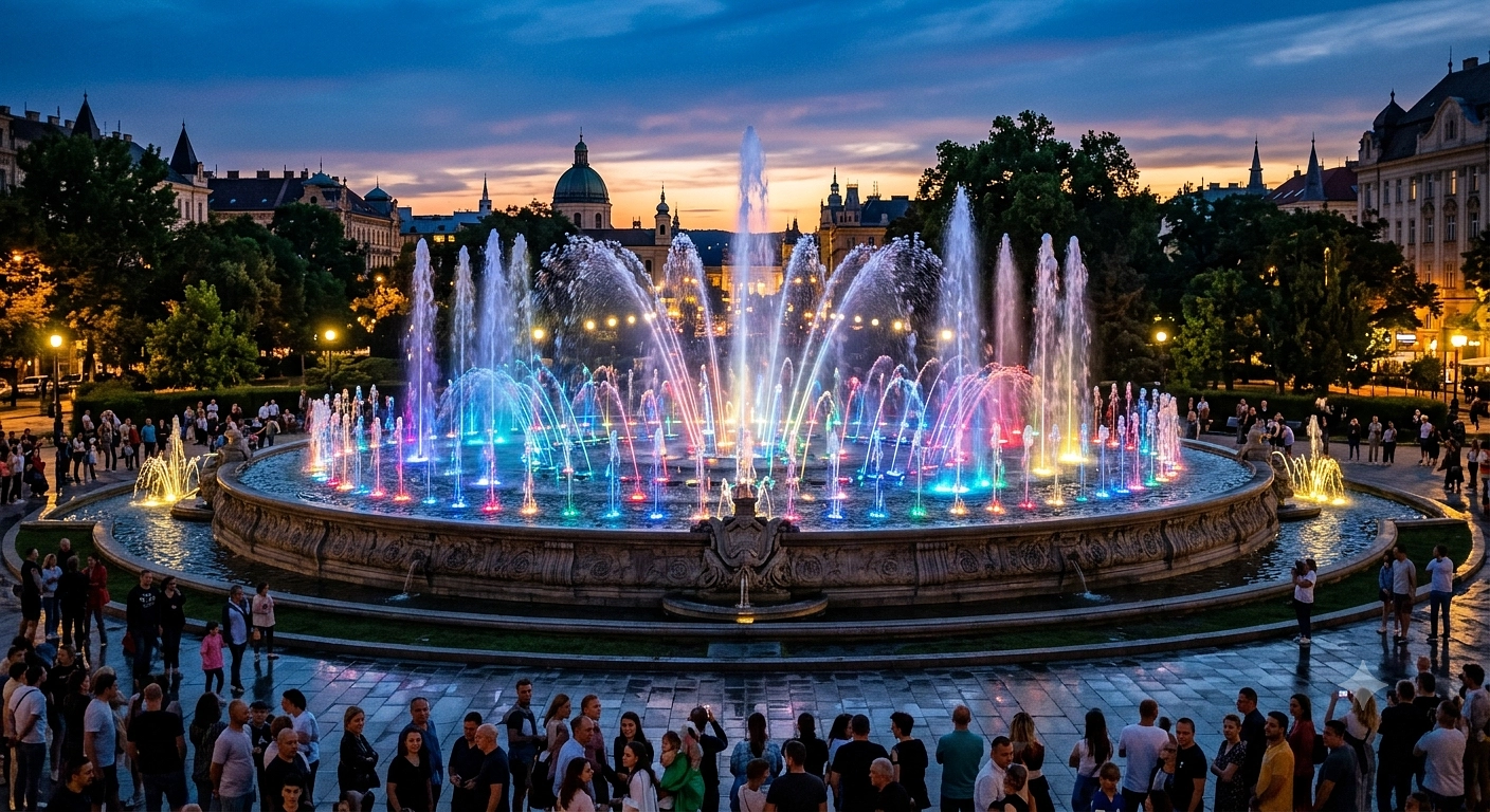 Pressebild: Musikalischer Springbrunnen ⛲️ 