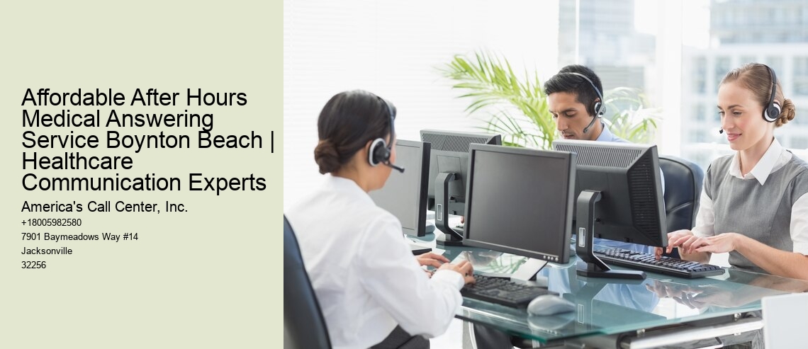 Affordable After Hours Medical Answering Service Boynton Beach | Healthcare Communication Experts