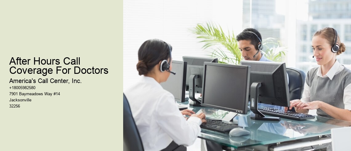 After Hours Call Coverage For Doctors