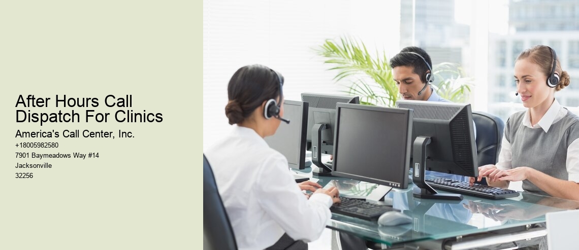 After Hours Call Dispatch For Clinics