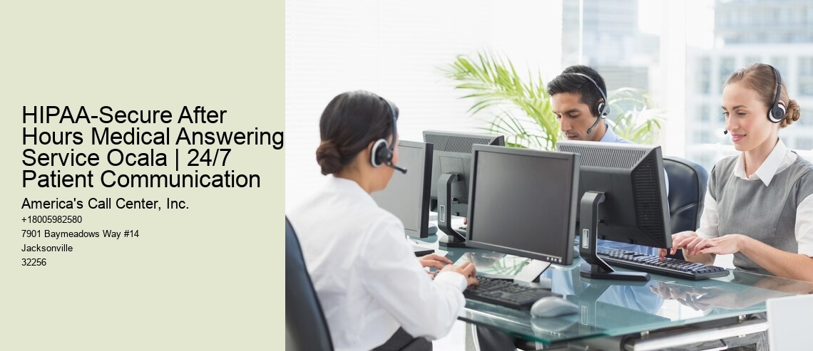 HIPAA-Secure After Hours Medical Answering Service Ocala | 24/7 Patient Communication