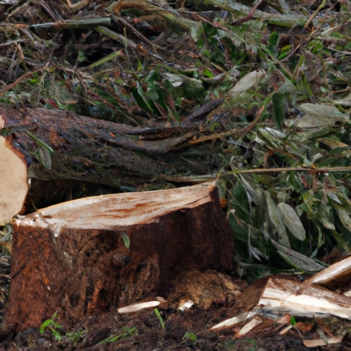 What is the process of tree removal and disposal?