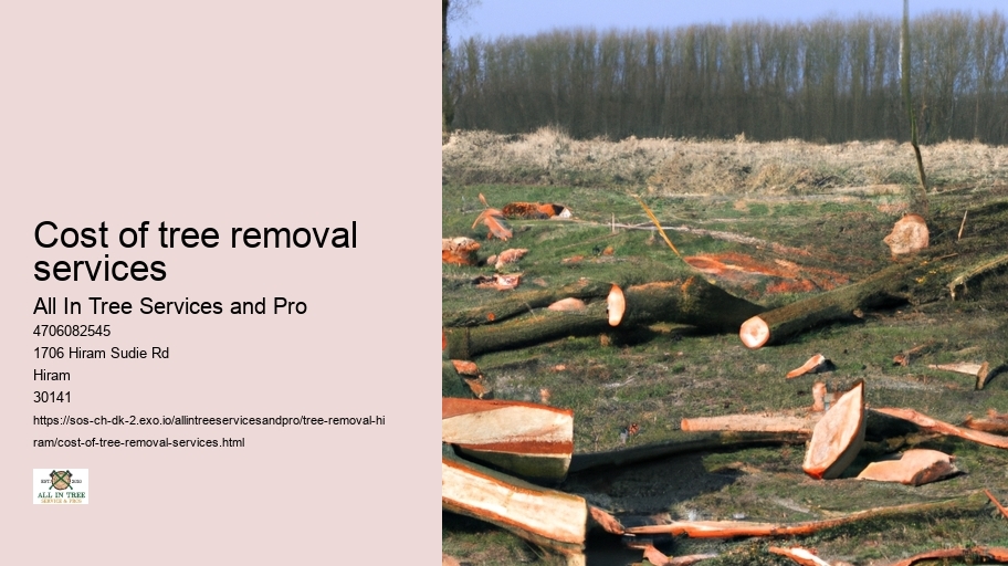 Cost of tree removal services