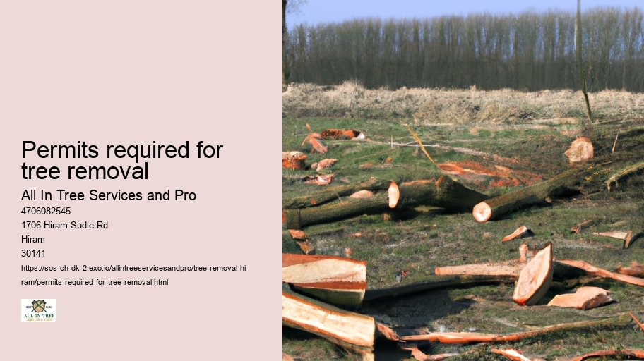 Permits required for tree removal