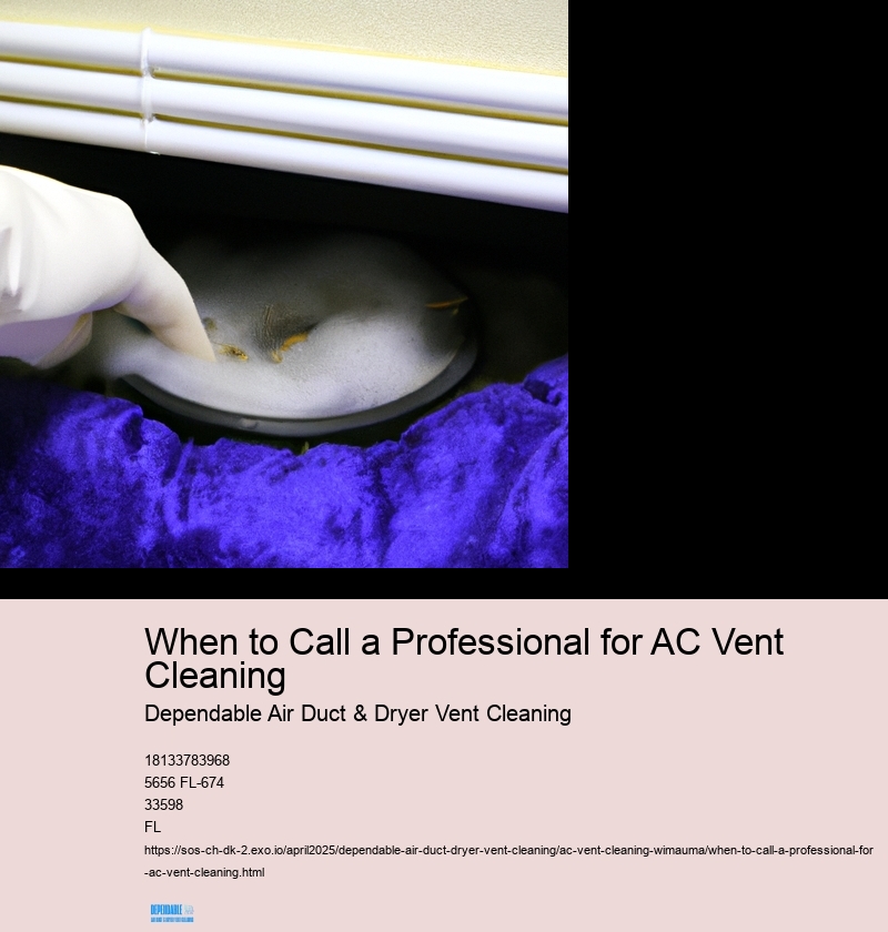 When to Call a Professional for AC Vent Cleaning