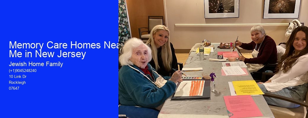 Memory Care Homes Near Me in New Jersey