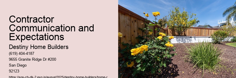 Contractor Communication and Expectations