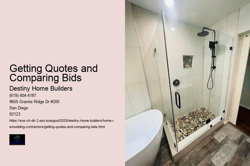 Getting Quotes and Comparing Bids