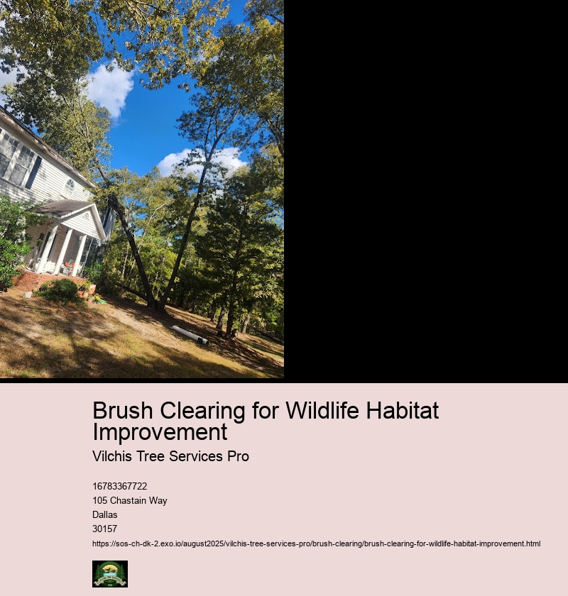 Targeted Brush Clearing Techniques for Specific Wildlife Species