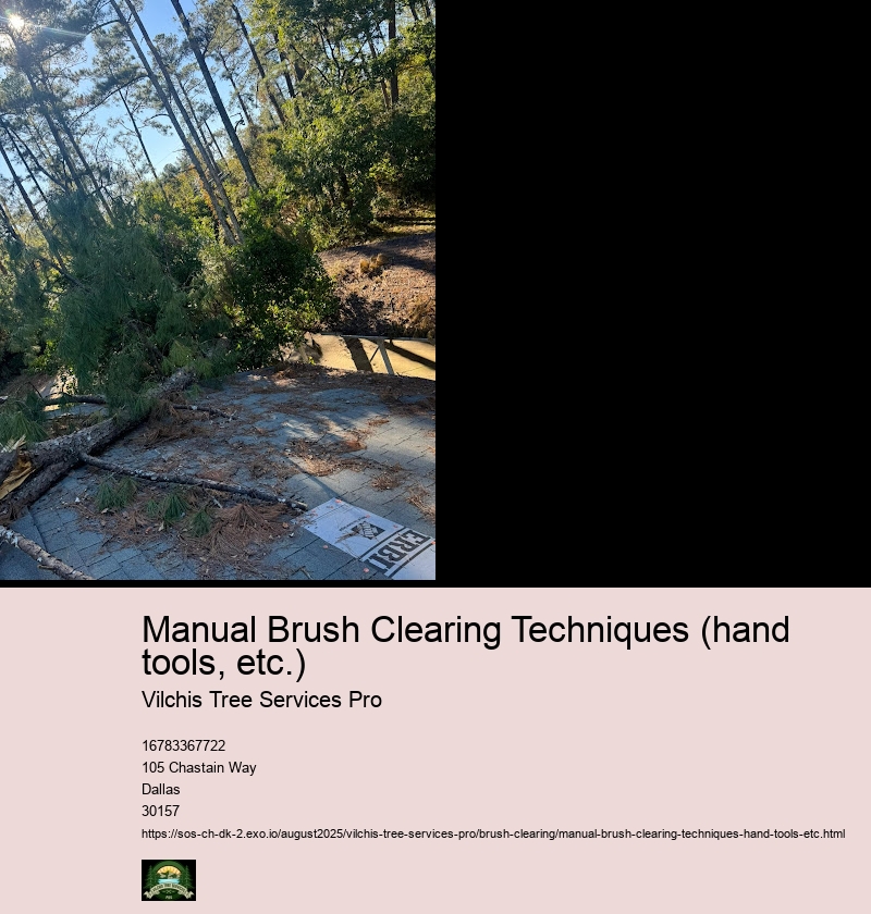 Techniques for Different Brush Types (e.g., vines, bushes, small trees)
