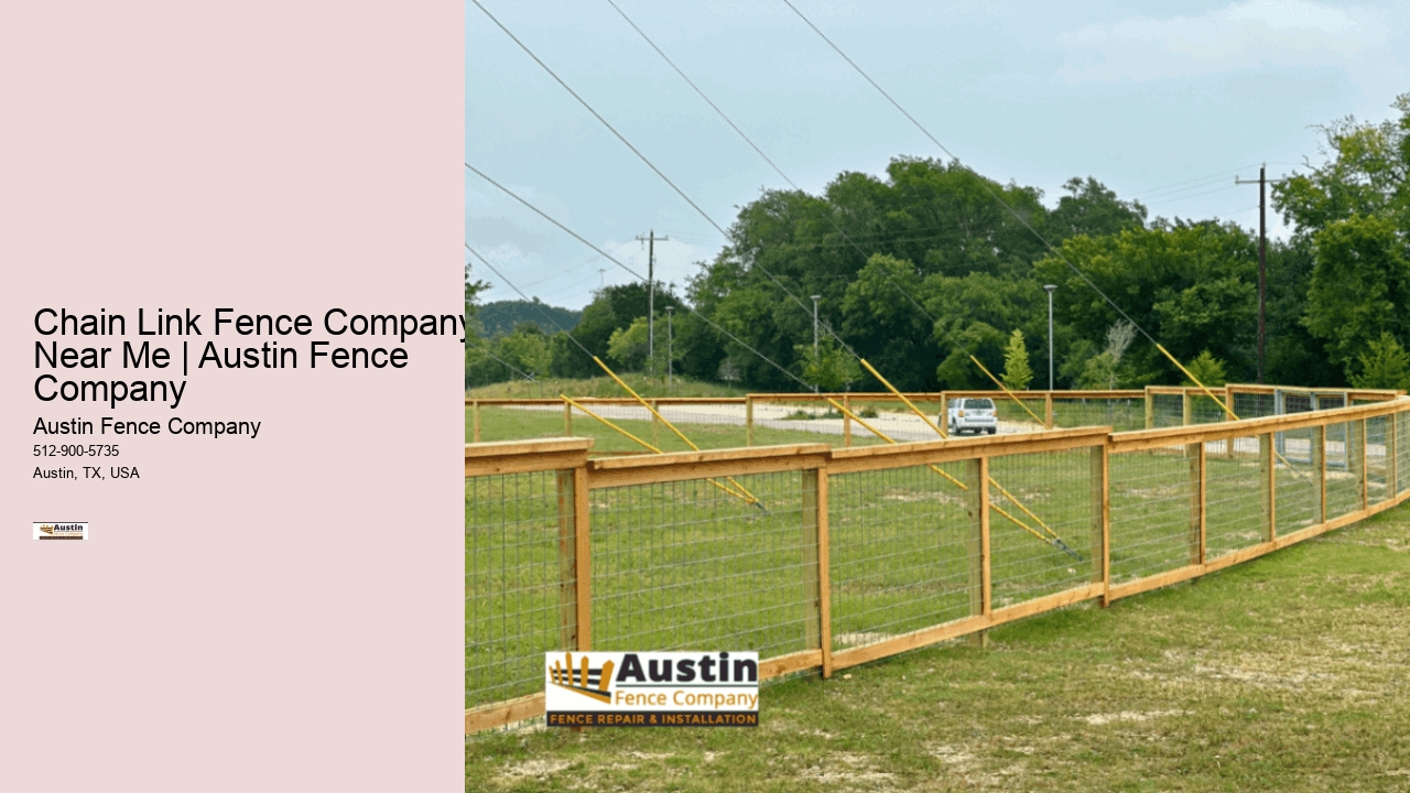 Chain Link Fence Company Near Me | Austin Fence Company