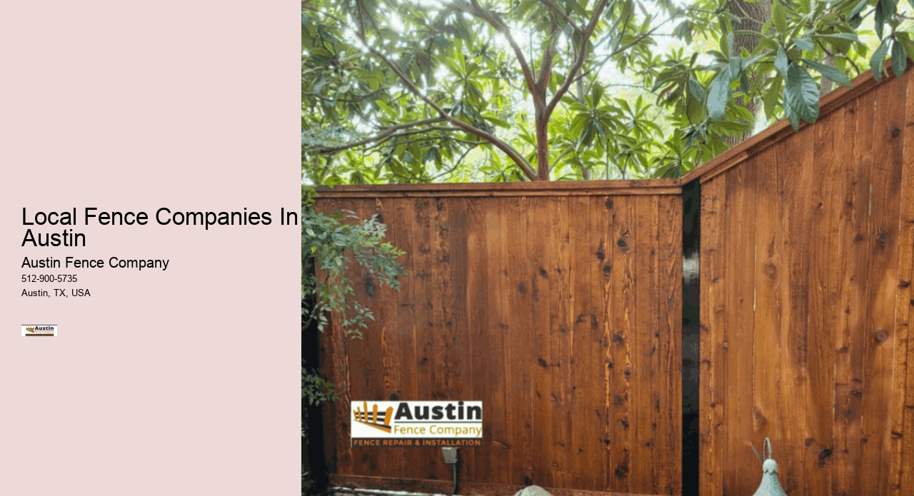 Local Fence Companies In Austin