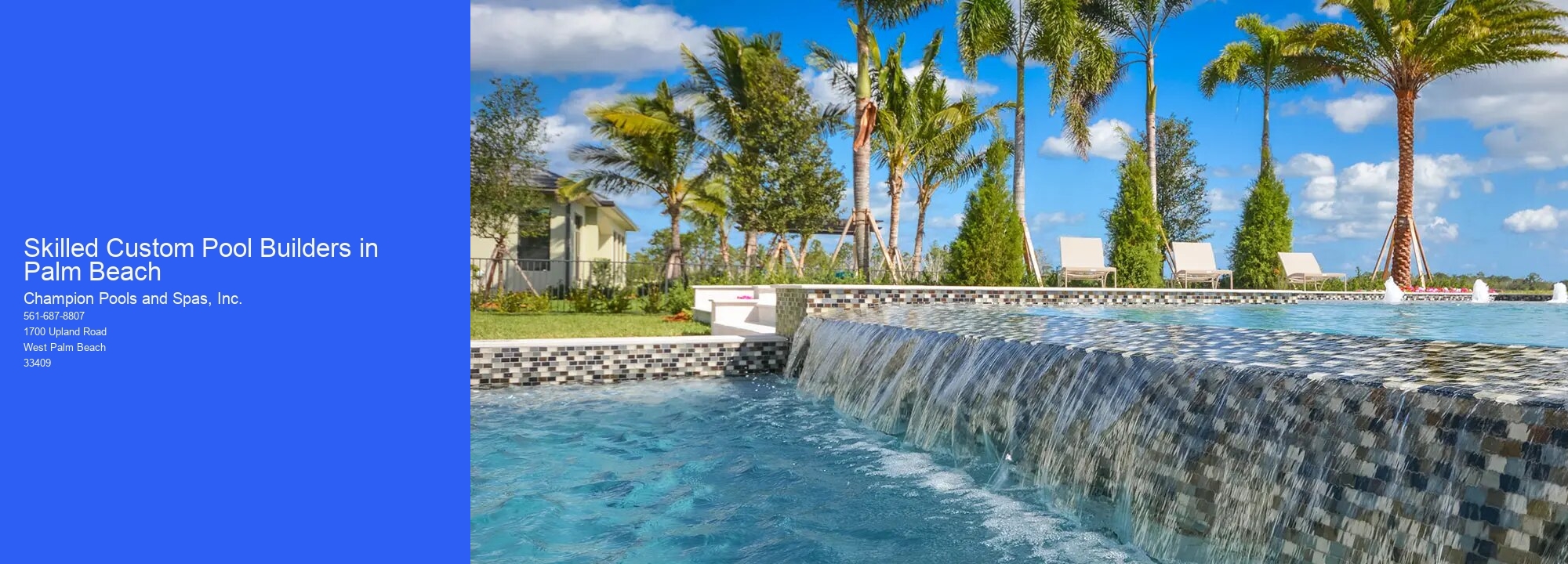 Skilled Custom Pool Builders in Palm Beach
