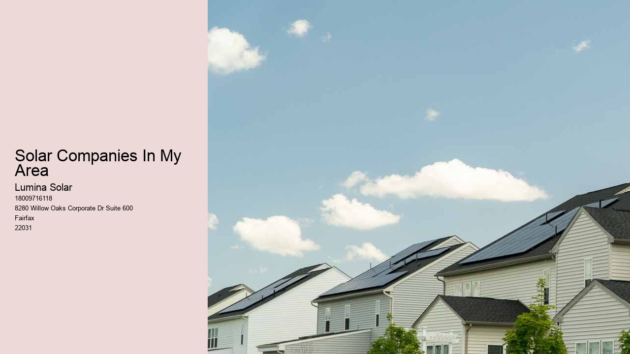 Solar Companies In My Area