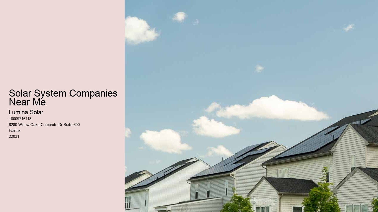Solar System Companies Near Me