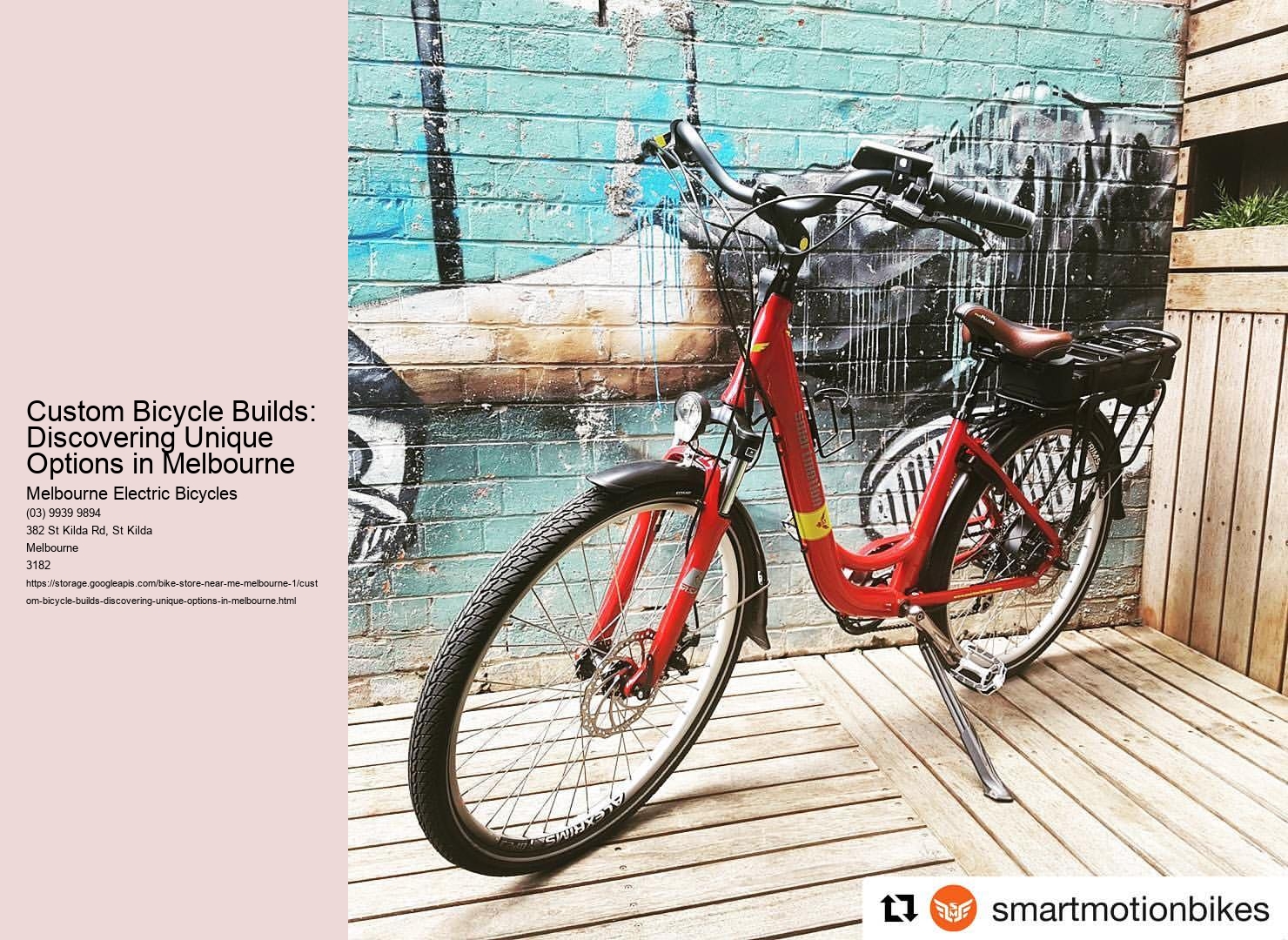 Custom Bicycle Builds: Discovering Unique Options in Melbourne