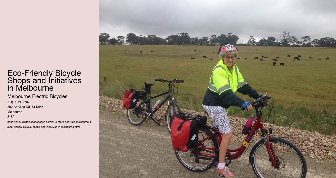 Eco-Friendly Bicycle Shops and Initiatives in Melbourne