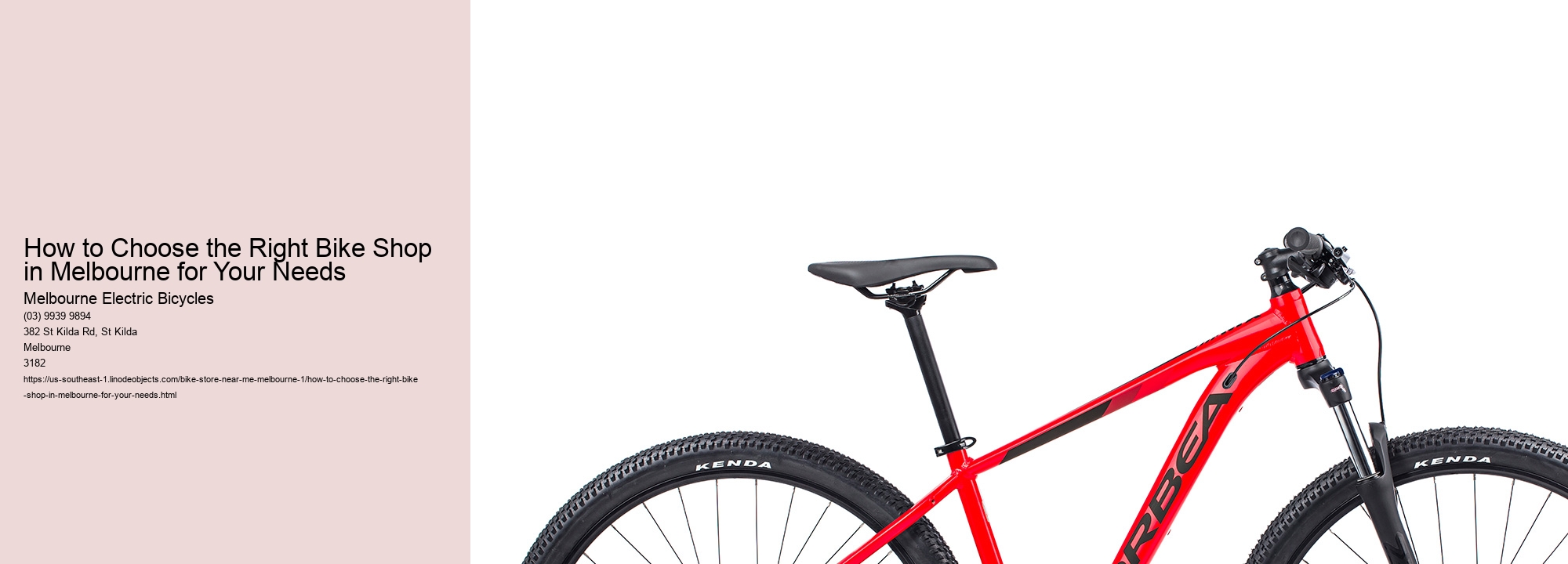 How to Choose the Right Bike Shop in Melbourne for Your Needs