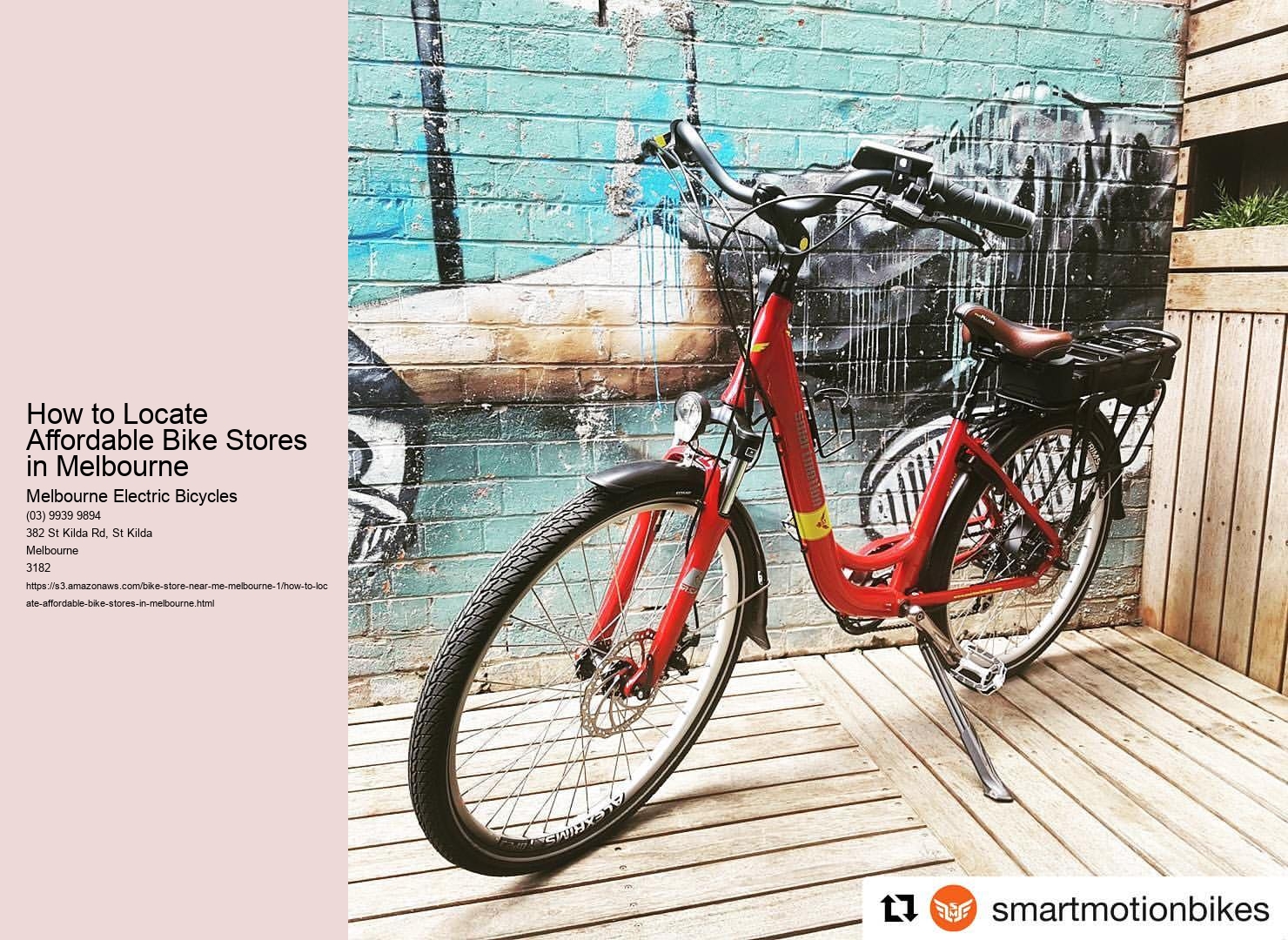 How to Locate Affordable Bike Stores in Melbourne