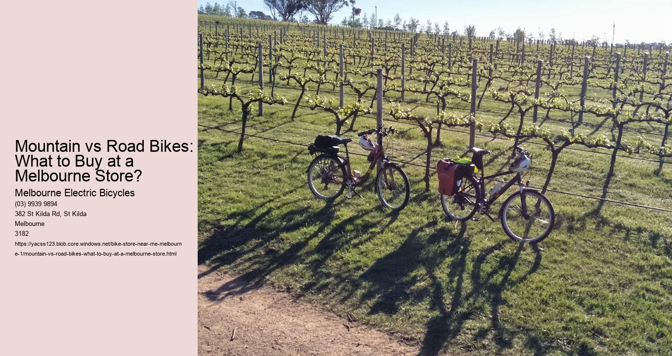 Mountain vs Road Bikes: What to Buy at a Melbourne Store?