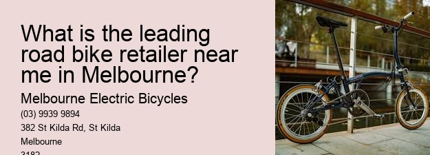 What is the leading road bike retailer near me in Melbourne?