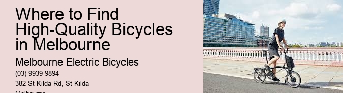 Where to Find High-Quality Bicycles in Melbourne