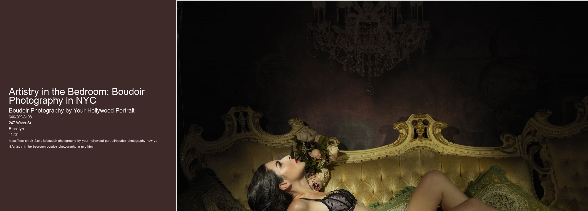 Artistry in the Bedroom: Boudoir Photography in NYC