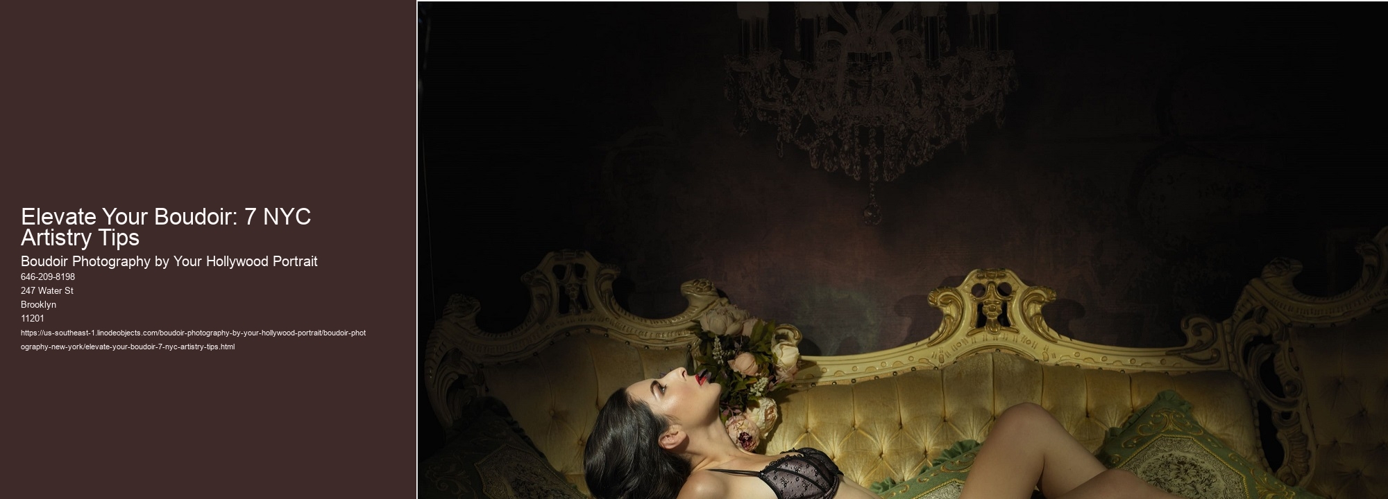 Elevate Your Boudoir: 7 NYC Artistry Tips