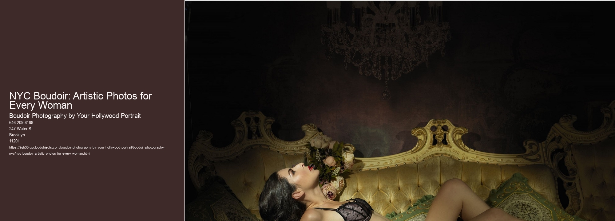 NYC Boudoir: Artistic Photos for Every Woman