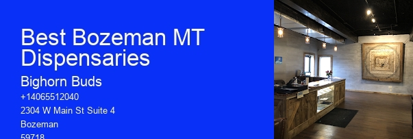 Best Bozeman MT Dispensaries