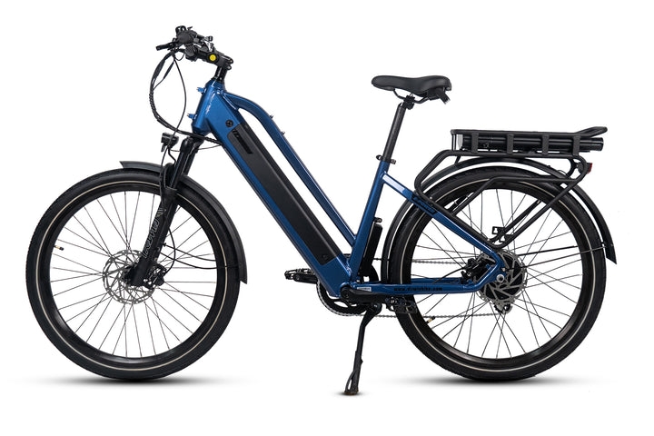 What are the advantages of 4-inch fat tire electric bikes for stability?