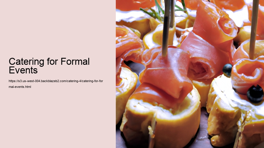 Catering for Formal Events