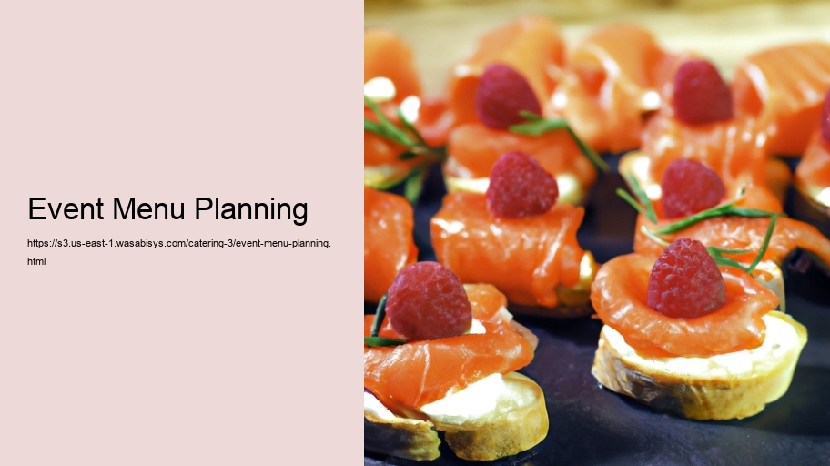 Event Menu Planning