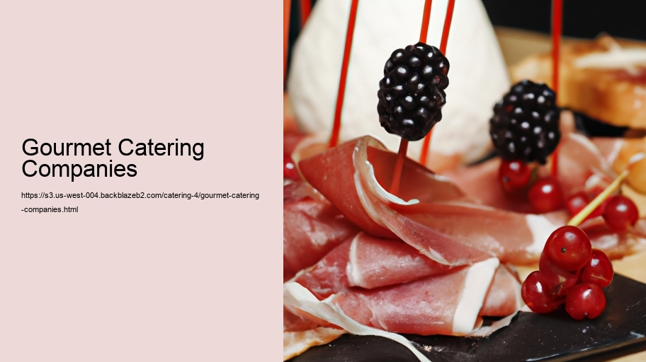 Gourmet Catering Companies
