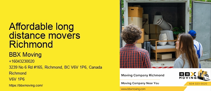 Affordable long distance movers Richmond