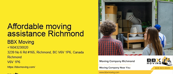 Affordable moving assistance Richmond