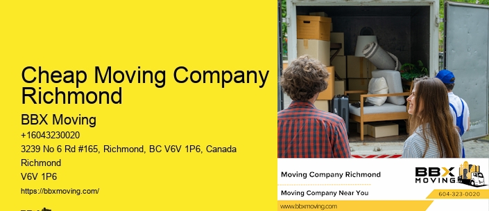 Cheap Moving Company Richmond