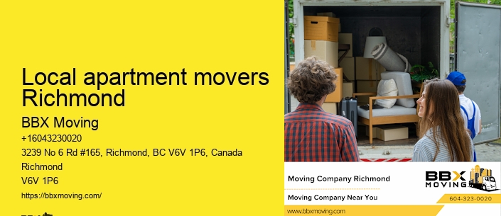 Local apartment movers Richmond