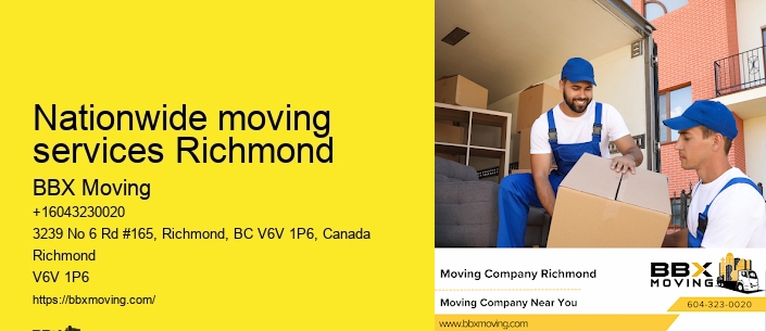 Nationwide moving services Richmond