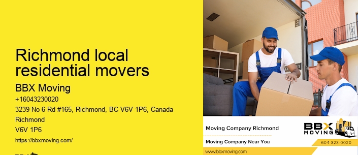 Richmond local residential movers